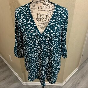 Lush Green Boho Blouse